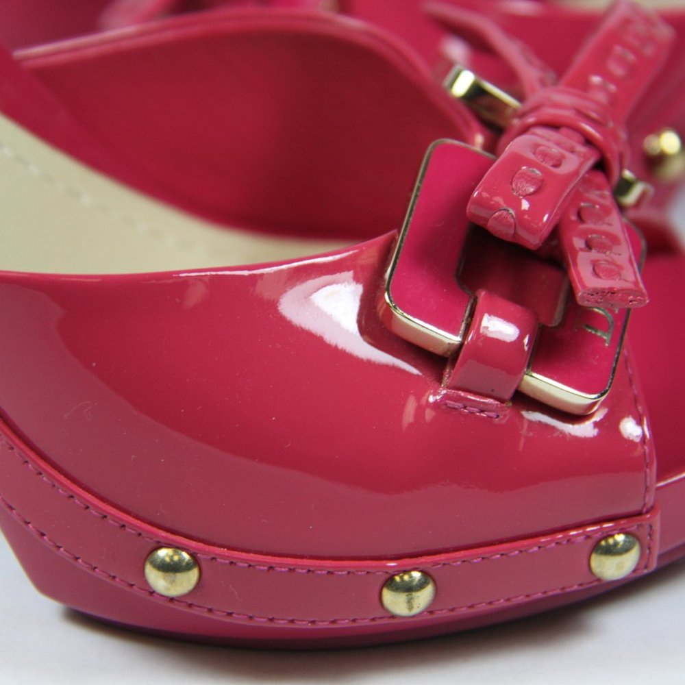 Dior Barbie Candy Pink Leather Bow Slide Sandals Size 36.5 US Size 6 - Picture 5 of 10